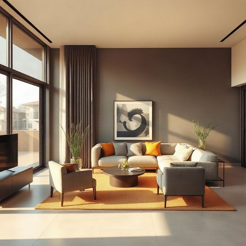 Modern Kilimani apartment interior in warm natural light